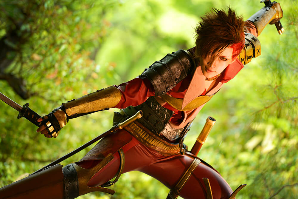 戦国BASARA4のリヴァイのコスプレをするコスプレイヤー麗華